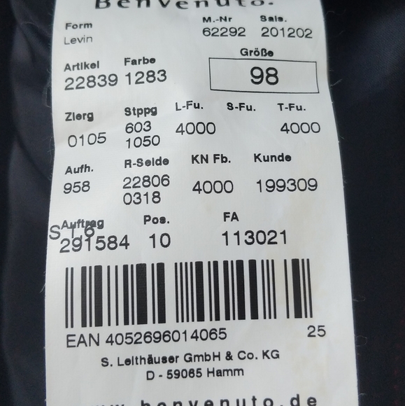 Benvenuto Black Label checkered wool suit jacket - Picture 10 of 10